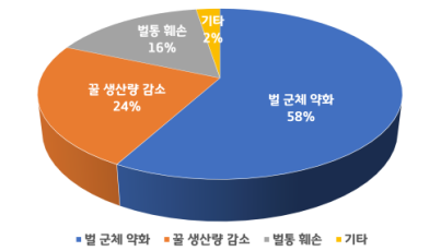 꿀벌응애 주요 피해 양상